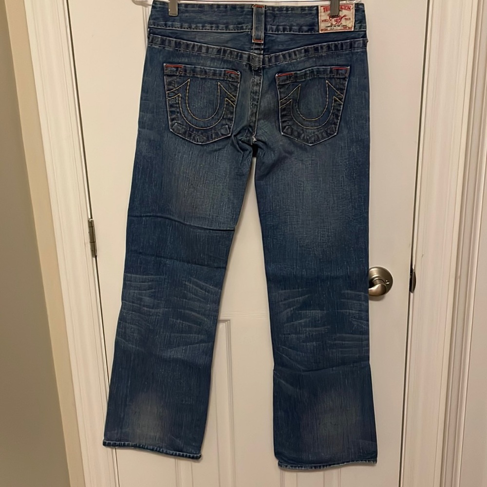 Ladies True Religion flare jeans size 27. 100% cotton .